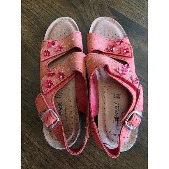 Leather Spring Step Women's Ceri Flat Sandal made in Italy size 7.5 - Picture 5 of 16